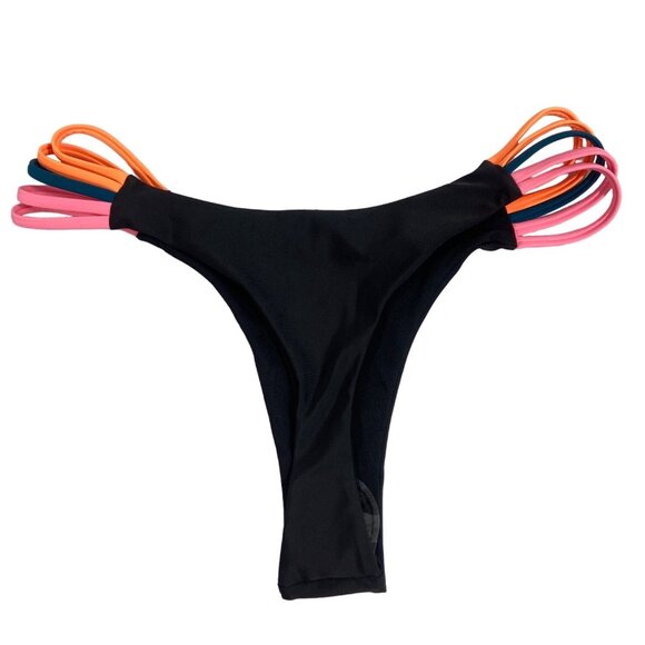 Women’s Black and Tricolor Bikini 2 Piece Set Sz L - NWOT - Picture 8 of 9